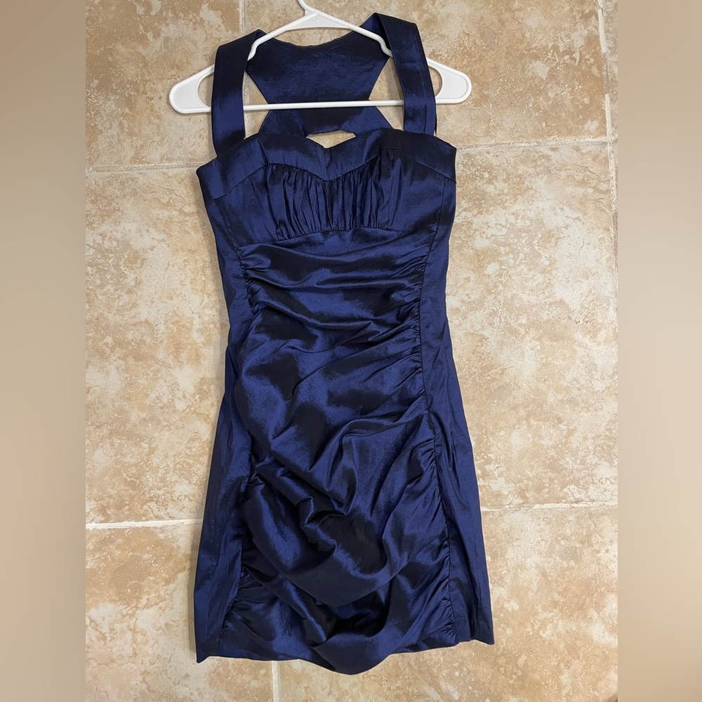 Cache Midnight Blue Cocktail Dress